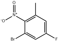 3-bromo-5-fluoro-2-nitrotoluene Struktur