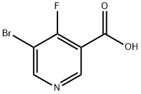 3-Pyridinecarboxylic acid, 5-bromo-4-fluoro-,1807257-13-1,结构式