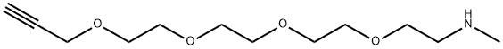 Propargyl-PEG4-methylamine Structure