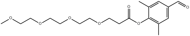 (4-Formyl-2,6-dimethylphenol)-m-peg4-acid ester,1807537-34-3,结构式