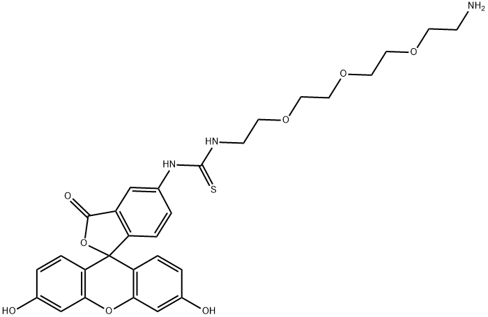 Fluorescein-PEG3-Amine Struktur