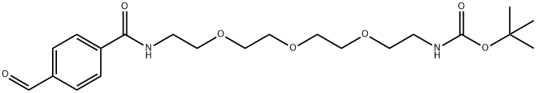 Ald-Ph-PEG3-NH-Boc 化学構造式