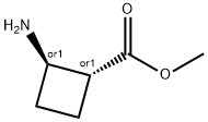 rel-Methyl (1R,2R)-2-aminocyclobutane-1-carboxylate Struktur