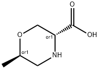 3-Morpholinecarboxylic acid, 6-methyl-, (3R,6R)-rel- Structure