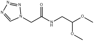 Cefazolin impurity 15/N-(2,2-dimethoxyethyl)-2-(1H-tetrazol-1-yl)acetamide Struktur
