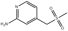 2-Pyridinamine, 4-[(methylsulfonyl)methyl]- 结构式