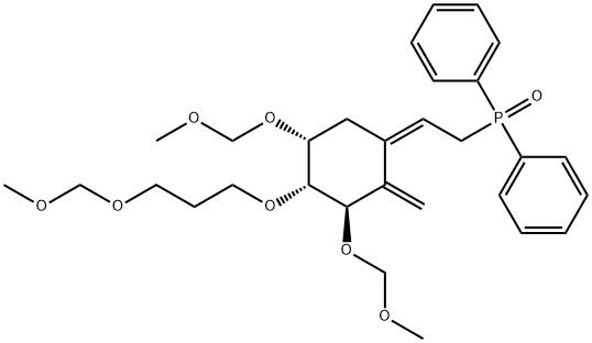 Phosphine oxide, [(2Z)-2-[(3R,4R,5R)-3,5-bis(methoxymethoxy)-4-[3-(methoxymethoxy)propoxy]-2-methylenecyclohexylidene]ethyl]diphenyl-,1809782-37-3,结构式