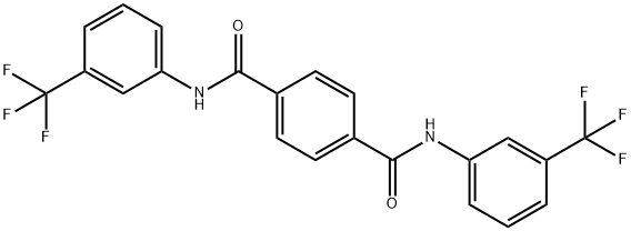 1-N,4-N-bis[3-(trifluoromethyl)phenyl]benzene-1,4-dicarboxamide,181872-46-8,结构式