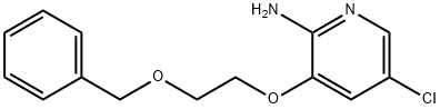 3-[2-(Benzyloxy)ethoxy]-5-chloropyridin-2-amine 化学構造式