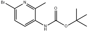 3-(N-BOC-Amino)-6-bromopicoline Struktur