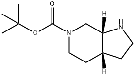 tert-butyl (3aR,7aR)-1,2,3,3a,4,5,7,7a-octahydropyrrolo[2,3-c]pyridine-6-carboxylate Struktur