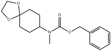 Benzyl methyl(1,4-dioxaspiro[4.5]decan-8-yl)carbamate Structure