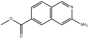 6-Isoquinolinecarboxylic acid, 3-amino-, methyl ester Struktur