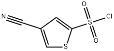 2-Thiophenesulfonyl chloride, 4-cyano- Struktur