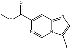 Imidazo[1,2-c]pyrimidine-7-carboxylic acid, 3-iodo-, methyl ester 结构式