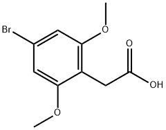 2-(4-bromo-2,6-dimethoxyphenyl)acetic acid 结构式