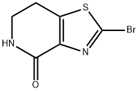 Thiazolo[4,5-c]pyridin-4(5H)-one, 2-bromo-6,7-dihydro- 化学構造式