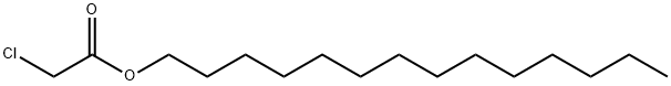 Acetic acid, 2-chloro-, tetradecyl ester 化学構造式