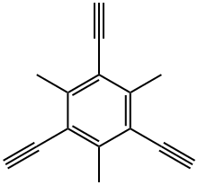 1,3,5-Triethynyl-2,4,6-trimethylbenzene, 182863-41-8, 结构式