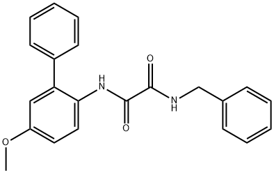 Ethanediamide, N1-(5-methoxy[1,1'-biphenyl]-2-yl)-N2-(phenylmethyl)- Structure