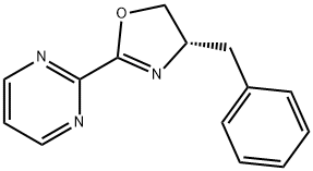 Pyrimidine, 2-[(4S)-4,5-dihydro-4-(phenylmethyl)-2-oxazolyl]- Struktur