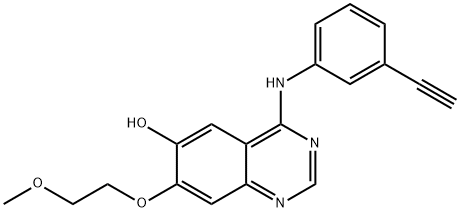 Erlotinib 化学構造式