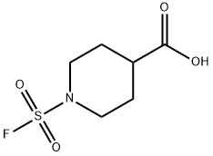 4-Piperidinecarboxylic acid, 1-(fluorosulfonyl)- Structure