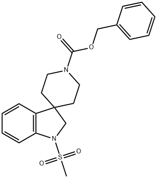 Spiro[3H-indole-3,4'-piperidine]-1'-carboxylic acid, 1,2-dihydro-1-(methylsulfonyl)-, phenylmethyl ester