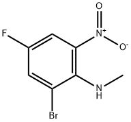 (2-Bromo-4-fluoro-6-nitro-phenyl)-methyl-amine Structure