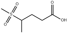 4-methanesulfonylpentanoic acid 化学構造式