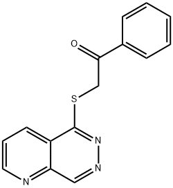 α-[(Pyrido[3,4-d]pyridazin-5-yl)thio]acetophenone,18599-27-4,结构式