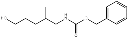 Carbamic acid, N-(5-hydroxy-2-methylpentyl)-, phenylmethyl ester Struktur