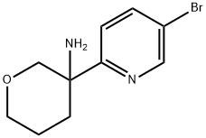 2H-Pyran-3-amine, 3-(5-b Struktur