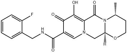 Dolutegravir 4-Desfluoro Impurity 化学構造式