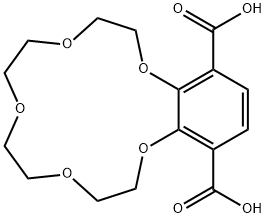 1,2-[苯并-15-冠-5]-3,6-二甲酸 结构式