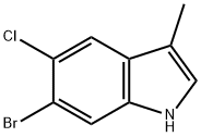 6‐bromo‐5‐chloro‐3‐methyl‐1h‐indole Structure