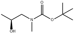 tert-butyl N-[(2S)-2-hydroxypropyl]-N-methylcarbamate 化学構造式