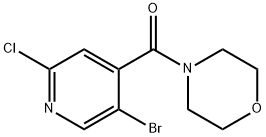 (5-溴-2-氯吡啶-4-基)(吗啉)甲酮 结构式