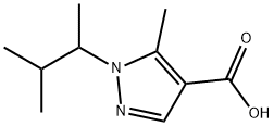 1H-Pyrazole-4-carboxylic acid, 1-(1,2-dimethylpropyl)-5-methyl- Structure