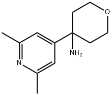 2H-Pyran-4-amine, 4-(2,6-dimethyl-4-pyridinyl)tetrahydro-,1876707-94-6,结构式