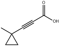 3-(1-methylcyclopropyl)prop-2-ynoic acid Struktur