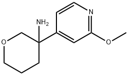 2H-Pyran-3-amine, tetrahydro-3-(2-methoxy-4-pyridinyl)-|
