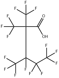 Pentanoic acid, 3,4,4,5,5,5-hexafluoro-2,2,3-tris(trifluoromethyl)- Structure