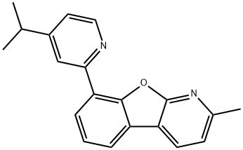 2-Methyl-8-[4-(1-methylethyl)-2-pyridinyl)benzofuro[2,3-b]pyridine Structure