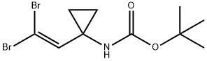 1-(2,2-Dibromo-vinyl)-cyclopropyl-carbamic acid tert-butyl ester 结构式