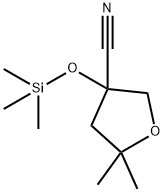 5,5-Dimethyl-3-((Trimethylsilyl)Oxy)Tetrahydrofuran-3-Carbonitrile(WXC02864) 化学構造式
