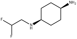 顺式-N1-(2,2-二氟乙基)-1,4-环己烷二胺,1884306-02-8,结构式