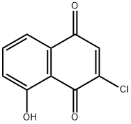 2-chloro-8-hydroxy-1,4-dihydronaphthalene-1,4-di one,18855-92-0,结构式