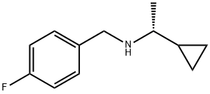 Benzenemethanamine, N-[(1R)-1-cyclopropylethyl]-4-fluoro- Structure