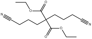 propanedioicacid,2,2-bis(3-cyanopropyl)-1,3-diethylestee Structure